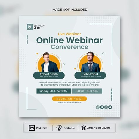 Psd for event online webinar and corpora... | Premium Psd #Freepik #psd #online-conference #online-webinar #online-seminar #webinar-flyer Creative Webinar Poster Design, Online Webinar Poster Design, Webinar Poster Design Ideas, Instagram Event Post, Seminar Poster Design Events, Seminar Flyer Design, Seminar Poster Design, Webinar Flyer Design, Webinar Poster Design