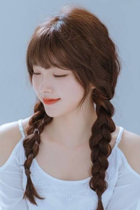 Loose Braid Hairstyles, Neck Length Hair, Korean Hairstyles Women, Urban Hairstyles, Easy Hair Cuts, Loose Braids, Hairstyles For Medium Length Hair Easy, Pigtail Braids, Pigtail Hairstyles