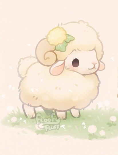 Lamb Drawing, Kawaii Cat Drawing, Cute Kawaii Animals, Cute Animal Drawings Kawaii, A Sheep, Cute Doodles Drawings, Cute Kawaii Drawings, Chibi Drawings, Cute Doodle Art