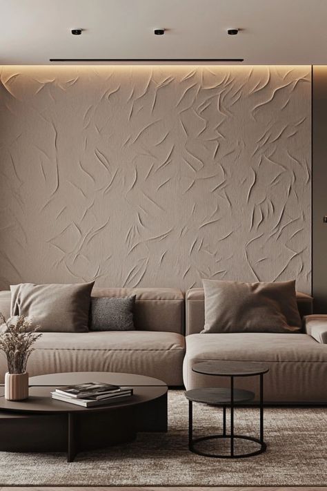 Add dimension with textured accent walls to elevate your modern space. #AccentWalls #TexturedInteriors #ModernDecor Simple Accent Wall Ideas, Brown Textured Wall, Wall Texture Ideas, Accent Wall Entryway, Modern Home Design, Painted Walls, Wall Texture, Brown Texture, Textured Wall