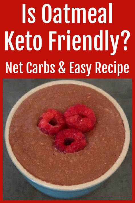 Is Oatmeal Keto Friendly? Can you have oats on the low carb ketogenic diet? Net Carbs and an easy recipe idea. Budget Breakfast, Low Carb Oatmeal, Breakfast On A Budget, Instant Oatmeal Packets, Keto Oatmeal, Quick Oatmeal, Oat Smoothie, No Carb Recipes, Instant Oatmeal