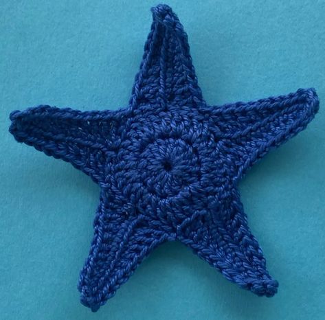 Crochet Starfish Pattern • Kerri's Crochet Crochet Starfish Pattern, Crochet Seashell Applique, Starfish Crochet, Crochet Ocean Animals, Crochet Starfish, Crochet Star Patterns, Crochet Sea Creatures, Starfish Pattern, Crochet Fish