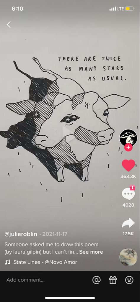 A simple pen drawing of a two headed calf looking at stars 2 Headed Calf Tattoo, 2 Headed Calf, Calf Illustration, Two Headed Calf Tattoo, Two Headed Calf, Cow Tattoo, Tattoo Mini, Cow Drawing, Tattoo Color