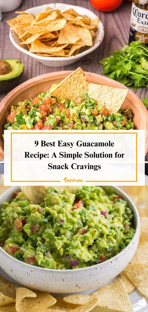 Satisfy your snack cravings with the 9 Best Easy Guacamole Recipes! Simple solutions for delicious dips that'll elevate any gathering. 🥑🌶️       #DishPulse #GuacamoleGoals #SnackTime #AvocadoLove #EasyRecipes #HealthyEating #DipDelights Best Baklava Recipe, Saltimbocca Recipe, Easy Guacamole Recipe, Guacamole Recipes, Boiled Egg Recipes, Processor Recipes, Hard Boiled Egg Recipes, Guacamole Recipe Easy, Delicious Dips