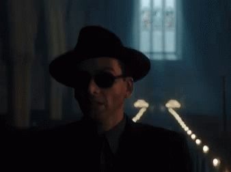 Good Omens David Tennant GIF - GoodOmens DavidTennant HatTip - Discover & Share GIFs Crowley Gif, David Tennant Gif, Good Omens Book, Michael Sheen, Good Omens, George Orwell, Friedrich Nietzsche, Neil Gaiman, Best Series