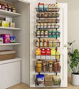 Deep Baskets, Door Pantry Organizer, Organizer Pantry, Pantry Door Organizer, Door Spice Rack, Wall Spice Rack, Hanging Spice Rack, Wall Mounted Spice Rack, Pantry Organizer