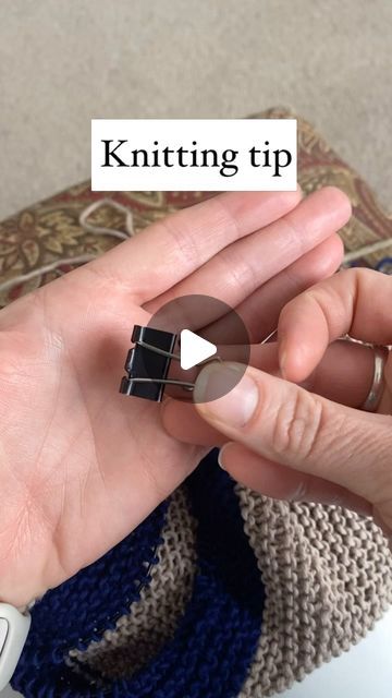 Andrea | The Knitted Shoppe on Instagram: "📎 Tip: Use a binder clip to keep your stitches on your needles. 

🚫 No more dropped stitches to worry about 🙌🏻.

~~~
#knittingtip #binderclip #pimacotton #weareknitters #knittinghack #knitablanket" Knitting Hacks, Binder Clips, January 13, Pima Cotton, No More, Knitting, On Instagram, Instagram