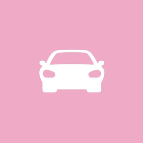 Pink Car Icon, Bambi Backgrounds, Car App Icon, Car App, Drive App, Pink Icons, Car Icons, Simple Aesthetic, Homescreen Layout