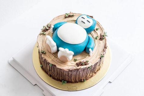 Snorlax Birthday Cake, Snorlax Cake, Cake Ideas, Cake Decorating, Birthday Cake, Cake, Birthday, Quick Saves