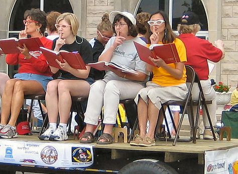 Libraries Work Because We Do! / circulating@flickr | #librarians Christmas Parade Float Ideas, Cool Library, Haunted Library, Library Christmas, Library Marketing, Parade Float Ideas, Christmas Parade Floats, Place To Study, Friends Of The Library