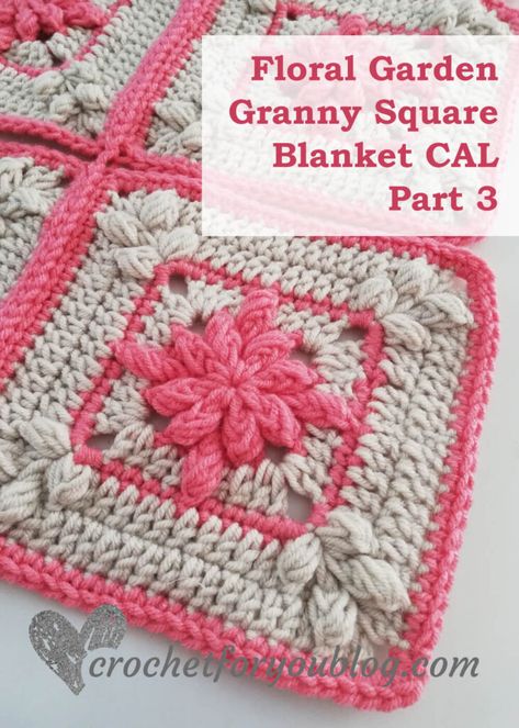 Make A Granny Square, Floral Granny Square, Crochet Flower Granny Square Pattern, Crochet Flower Squares, Crochet Flower Blanket, Granny Square Tutorial, Square Crochet Pattern, Blanket Design, Granny Square Crochet Patterns Free