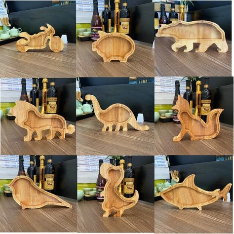 Savings Money, Trex Dinosaur, Wooden Piggy Bank, Wooden Money Boxes, Bear Animal, Money Bank, Diy Holz, Coin Bank, Wooden Animals