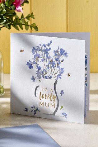 Mothersday Gifts Diy, Happy Birthday Cards Diy, Mothersday Cards, Greeting Cards Birthday, Mother Card, Birthday Card Craft, Happy Mother's Day Card, Mom Cards, Floral Card