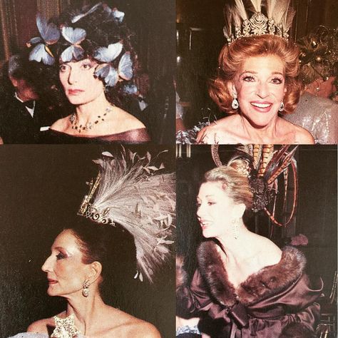 The Bal des Fées given in 1987 to fete the 18-year-old niece (Vanessa van Zuylen) of Baronne Marie-Helene and held at the Rothschild residence the Hotel Lambert, Ile St. Louis, Paris. The theme roughly translates into fairyland and guests obliged by wearing enchanting headdresses. Diane von Furstenberg wears a rather flattering swarm of butterflies. Rothschild Party, Costume Workshop, Swarm Of Butterflies, Ball Aesthetic, The Great, Party Girl, The Great Gatsby, Fancy Dresses Party, High Society