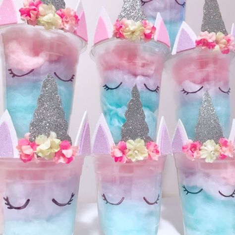 DIY Unicorn Party Ideas - Cotton Candy Unicorn Party Favors - Throw A Unicorn Themed Party With These Cheap and Easy but Super Creative Projects - Unicorns Decorations for Parties With Rainbow, Glitter and Fun Colors - Banners, Signs, Cakes and Tabletop Decor for the Best Birthday Party Ever - Girls, Teens and Kids Love These Fun Crafts #birthdayparty #partyideas #unicorn #kidparty Diy Unicorn Birthday Party, 4de Verjaardag, Cotton Candy Party, Unicorn Birthday Party Decorations, Unicorn Themed Birthday Party, Girls Birthday Party Themes, Diy Unicorn, Unicorn Party Favors, Party Crafts