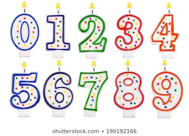 Number Birthday Candles, Candle Clipart, Clipart Birthday, Number Candles Birthday, Number Candle, Cake Candle, Number Ideas, Birthday Scrapbook, Rainbow Party