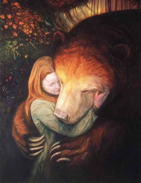 Girl hugging bear Shaun Tan, Art Et Illustration, Bear Art, Animal Totems, Arte Animal, Arte Fantasy, Childrens Illustrations, Spirit Animal, 그림 그리기