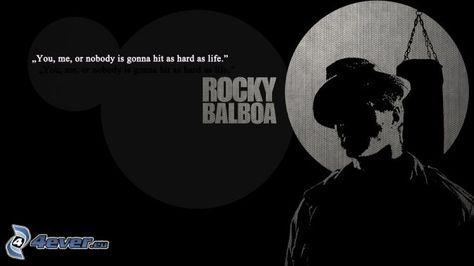 Rocky Best Quotes Ever. QuotesGram Rocky Balboa Movie, Rocky Quotes, Rocky Balboa Quotes, Photos Onto Canvas, Rocky Poster, Rocky Film, Italian Stallion, Hd Quotes, Inspirational Movies