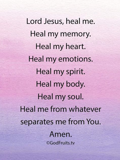 Everyday Prayers, God Heals, Prayer Verses, Prayers For Healing, Prayer Scriptures, Faith Prayer, Word Up, My Spirit, Inspirational Prayers