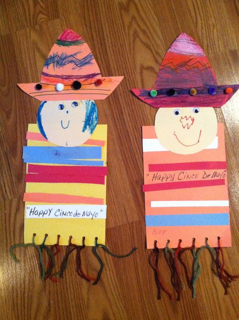 CINCO DE MAYO DAY CARE CRAFT Hispanic Heritage Month Crafts, Mexico Crafts, Spanish Crafts, Hispanic Heritage Month Activities, Craft Preschool, May Crafts, Mexican Independence Day, Preschool Craft, Mexican Crafts