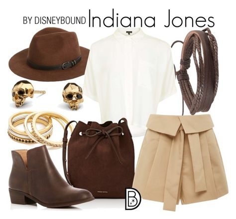 "Indiana Jones" by leslieakay ❤ liked on Polyvore featuring Zodaca, Sole Society, Madewell, Topshop, Mansur Gavriel, Acler, Splendid, Kasun, disney and disneybound Disneybound Ideas, Disney Character Outfits, Disney Bound Outfits Casual, Disney Dapper Day, Disneybound Outfits, Princess Inspired Outfits, Disney Costume, Disney Dress Up, Costume Disney