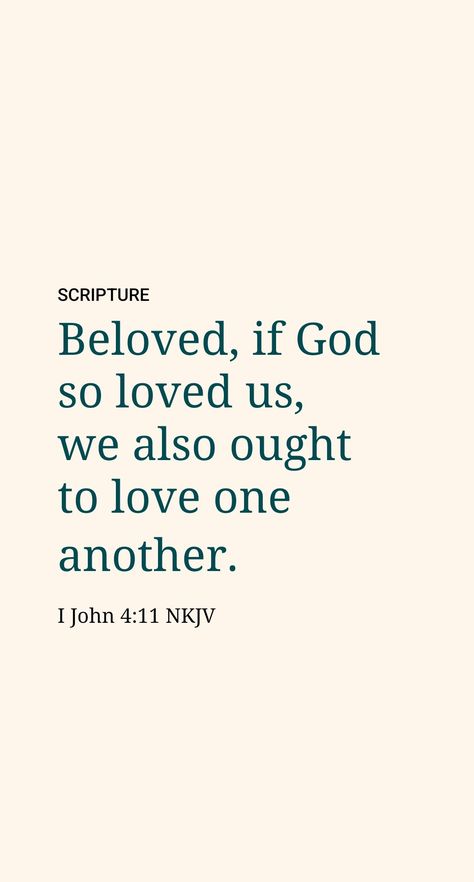 As before, John makes a direct application of this vital truth, saying: “Beloved ones, if this is how God loved us, then we are ourselves under obligation to love one another.” He later drives the point home by way of a forceful contrast, saying: “If anyone makes the statement: ‘I love God,’ and yet is hating his brother, he is a liar.” (1 John 4:11, 20) 1 John 4 11, Christian Tattoos Men, I Love God, Tattoos Men, Christian Pins, Bible Quotes Wallpaper, 1 John 4, Quotes Bible, Almighty God