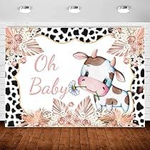 Cow 1st Birthday, Cow Baby Shower Theme, Boho Baby Shower Decorations, 1st Birthday Backdrop, Baby Background, Cow Baby Showers, Baby Backdrop, Cow Photos, Baby Shower Photography