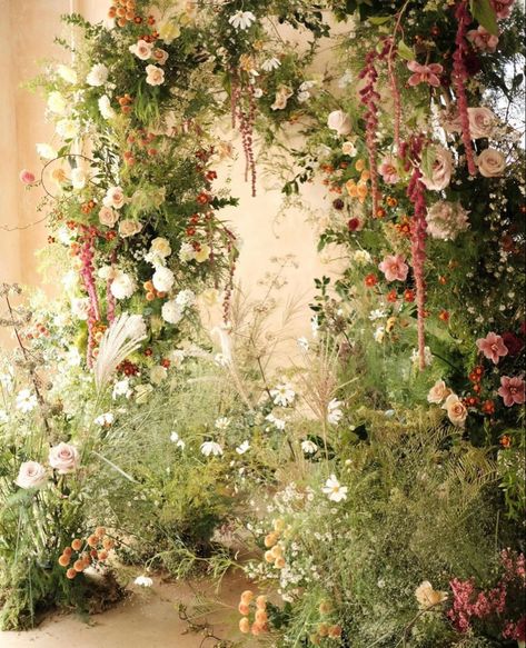 Wildflower Wedding Arch, Wedding Chuppah Flowers, Chuppah Flowers, Wildflower Wedding Theme, Wedding Chuppah, Nigerian Recipes, Floral Styling, Floral Installations, Wedding Moodboard