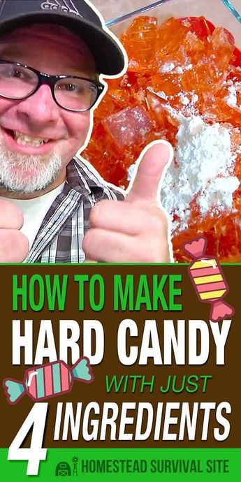 Candy Making For Kids, Easy Homemade Candy Recipes, Rock Candy Recipe Easy, Hard Candy Recipes Easy, Hard Tack Candy Recipe, Home Made Candy Recipes, Rock Candy Recipe, Hard Tack Candy, Homesteading Recipes