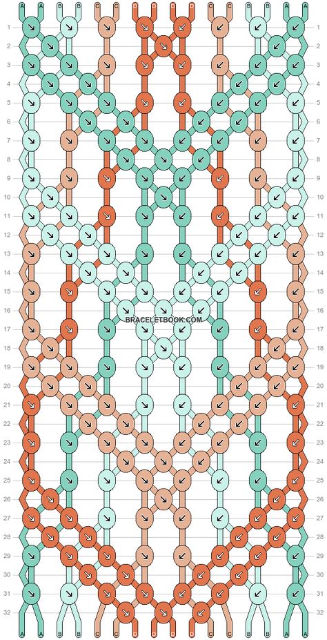 Normal pattern #47749 variation #74725 | BraceletBook Fishbone Bracelet Pattern, Wave Bracelet Pattern, Summer Bracelet Patterns, Thread Bracelets Patterns, Bracelet Book Patterns, Bracelet Template, Bracelet Stuff, Cool Friendship Bracelets, String Bracelet Patterns