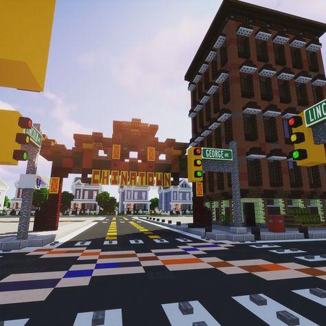 @nationcraft.nc on Instagram: “The start to Chinatown in D.C. Want to join? Discord invite link is in the bio! #minecraft #minecraftbuilds #minecraftideas #mc…” Dnd City, City Minecraft, Minecraft Plans, Minecraft Building, Minecraft Ideas, The Start, Minecraft, How To Plan, Photo And Video