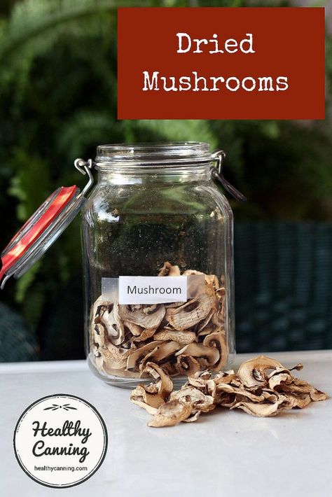 Drying Mushrooms, Jerky Seasoning Recipe, Dehydrating Mushrooms, Dehydrating Fruit, Cooked Mushrooms, Healthy Canning, Easy Stuffed Cabbage, Dehydrated Vegetables, Pressure Canner