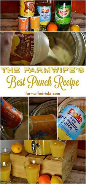 This is the best punch recipe. It combines pineapple, orange and lemon flavors for a an addicting drink for any party. Best Punch Recipe, Best Lemonade, Party Punch Recipes, Pineapple Lemonade, Alcoholic Punch, Diy Easy Recipes, Punch Drinks, Juice Flavors, Punch Recipe