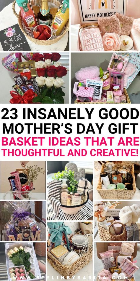 mothers day gift basket ideas Diy Mother's Day Gift Basket, Gift Basket Ideas, Basket Ideas, Gift Basket, Mother's Day Gift, Mother's Day, This Year, Mothers Day, Baskets