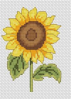 Free Sunflower Cross Stitch Pattern, Sun Flower Cross Stitch, Free Cross Stitch Patterns To Download, Crosstich Patterns Free, Cross Stitch Designs Free, Sunflower Cross Stitch Pattern, Cross Stitch Patterns Free Printable, Sunflower Cross Stitch, Cross Stitch Sunflower