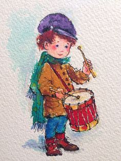 holiday: Little Drummer Boy on Pinterest | Drummers, Boys and ... Baby Boy Illustration, Little Drummer Boy Christmas, Painting Gourds, Drummer Boy Christmas, Funny Baby Onesies Boy, Catholic Classroom, Nautical Nursery Boy, Needlepoint Stocking, Christmas Whimsical