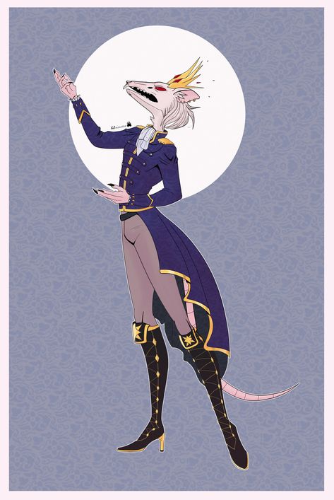 Rat King Aesthetic, Rat King Art, Ratfolk Dnd, Rat Fursona, Rat Character Design, Rat Oc, Rat People, Rat Head, Reference Ideas