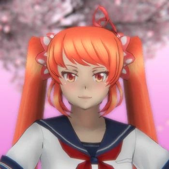 Info Chan, Osana Najimi, Martial Arts Club, Mai Waifu, Yandere Simulator Characters, Ayano Aishi, Yandere Characters, Orange Eyes, Childhood Games