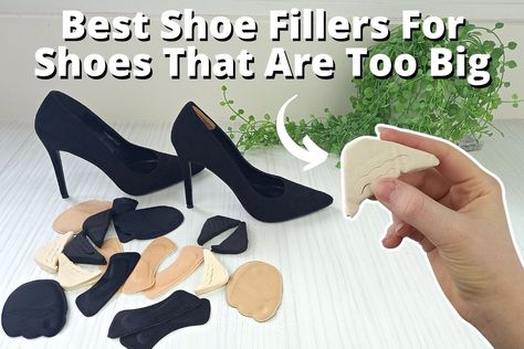 How To Fix Shoes That Are Too Big, Shoes Too Big Hack Diy, Shoe Hacks Too Big, How To Make Shoes Fit That Are Too Big, Shoes Too Big Hack, How To Make Slippers, Wardrobe Plan, Homemade Shoes, Shoe Hacks