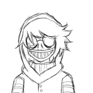 toby with out color Ticci Toby Sketch, Ticci Toby Drawing, Toby Fanart, Ticci Toby Fanart, Creepypasta Drawing, Ticci Toby, Creepypasta Cute, Marble Hornets, Creepypasta Characters