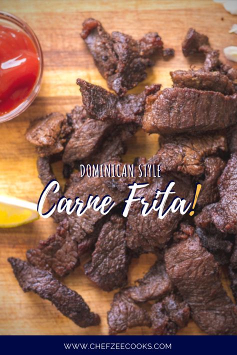 Carne Frita Dominicana | Dominican Fried Beef – Chef Zee Cooks Dominican Cuisine, Dominican Dish, Dominicano Recipes, Keto Kids, Dominican Recipes, Crispy Beef, Cuban Food, Dominican Food, Dish Ideas