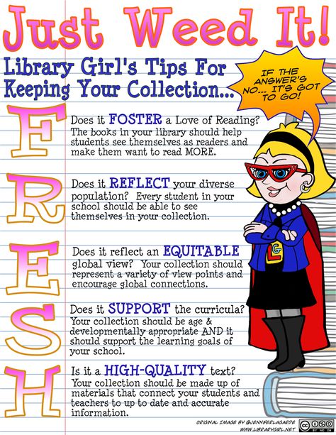 library girl - weeding Elementary Librarian, Library Girl, Library Lesson Plans, Library Media Specialist, Middle School Libraries, Library Media Center, Elementary School Library, Library Organization, High School Library