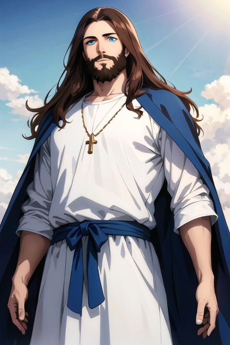 Jesus, Jesus Christ, Jesus of Nazareth, anime jesus, jesus painting, christian, chritian art, jesus art, bible, bible art, bible verses, bible verse, biblical, jesus is lord, jesus saves Anime Jesus, Jesus Gif, Jesus Love Images, Painting Christian, Jesus Christ Illustration, Jesus Of Nazareth, Verses Bible, Jesus Videos, Jesus Artwork