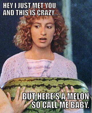 Dirty Dancing Meme Scene Film, Dirty Dancing Movie, I Carried A Watermelon, Watermelon Sorbet, Watermelon Baby, Jennifer Grey, Dirty Girl, Patrick Swayze, Dirty Dancing