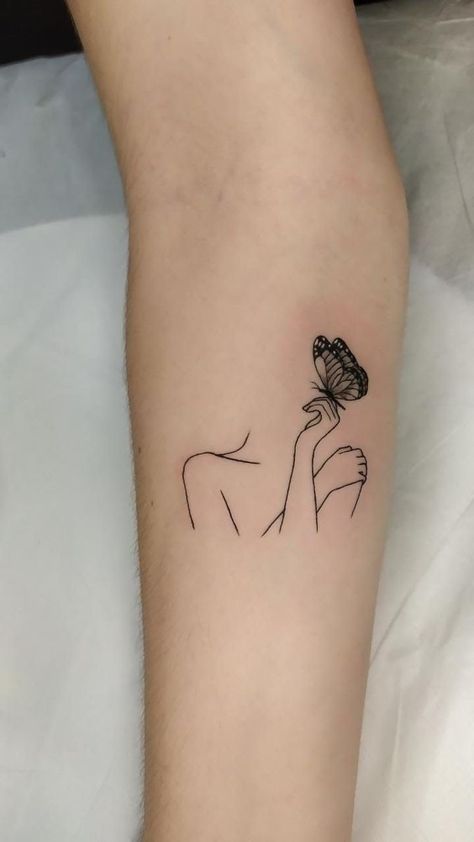 Selflove Tattoo, Love Tattoo Designs, Ink Tattoo Ideas, Tattoo Ideas Simple, Cursive Tattoos, Self Love Tattoo, Small Forearm Tattoos, Best Tattoo Ideas, Silhouette Tattoos