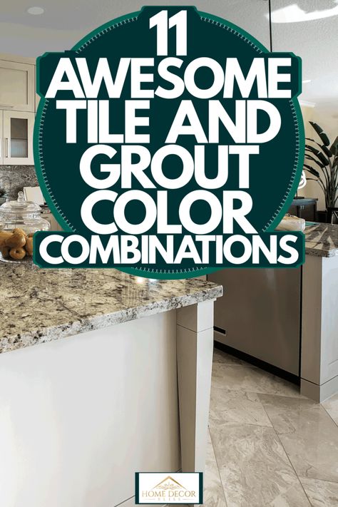 11 Awesome Tile And Grout Color Combinations - Home Decor Bliss Tile Color Combinations, Bathroom Tiles Color Combination, Kitchen Tile Combinations, Tiles With Coloured Grout, Green Tile Grout Color, Green Tile With Black Grout, Colored Grout Kitchen, Tile And Grout Combinations, Green Tile Grey Grout