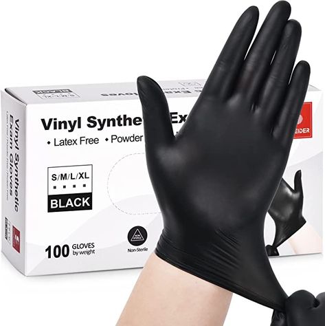 MEDICAL EXAM GLOVES: Our 4-mil black disposable gloves are medical gloves designed to build reliable and affordable barrier protection for medical examination professionals, and have passed rigorous medical grade quality tests. Plastic Gloves, Cooking Gloves, Silicone Gloves, Medical Glove, Nitrile Gloves, Gloves Design, Cleaning Gloves, Latex Gloves, Rubber Gloves