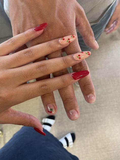 Nails For Gf, Bc Gf Matching Nails, Masc Valentine Nails, Nail Date With Boyfriend, Matching Nails With Boyfriend Hello Kitty, Hers And Hers Nails, Matching Nail Art Couple, Matching Nail With Boyfriend, Boyfriend Nail Ideas