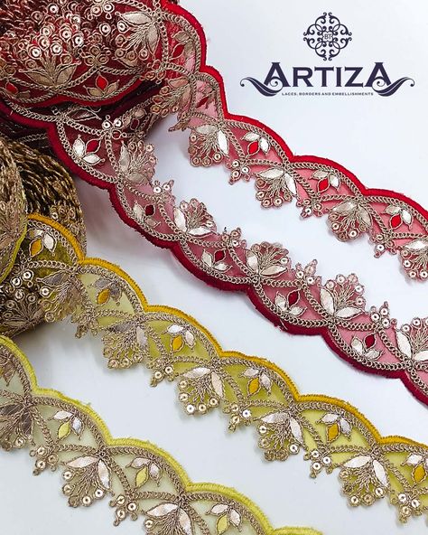 Net lace, embroidered with metallic thread and sequence in floral design. Make it simple, But significant Follow me :- @artiza20 Whatsapp me on :- 9619420351 Net Lace Styles, Lace Saree Designs, Veil Ideas, Lace Blouse Design, Simple Saree Designs, Latest Blouse Designs Pattern, Floral Print Sarees, Ribbon Embroidery Tutorial, Lace Saree