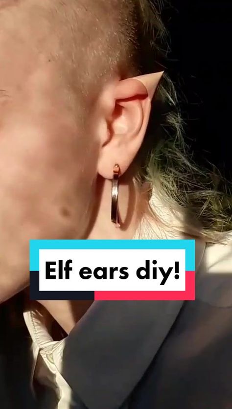 Homemade Elf Ears, Diy Elf Ears Easy, Make Elf Ears, Diy Elf Ears, Diy Elf, Ren Fair, Elf Ears, Elf, Nails